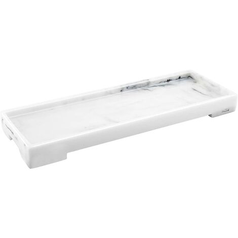 Pwshymi Vassoio portaoggetti Vassoio da toeletta Elegante e alla Moda Vassoio portagioie Banchetti Antiscivolo per toeletta da Bagno 