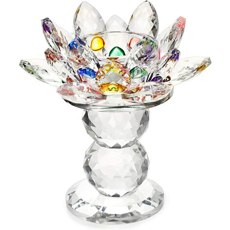 25 25 cm VINCIGANT Set di Portacandele in Cristallo Moderno Argento Festeggiamenti per Lanniversario Casa Arredamento Decorativo da Tavolo Regali 