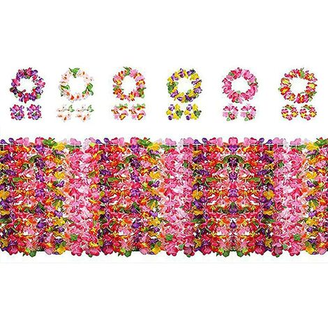 12 Pezzi Ghirlanda 12 Pezzi Fiore di Plumeria Ghirlanda Hawaiana Devlin Ghirlande Hawaiane Ghirlanda di Spiaggia Festa in Spiaggia Party Decorazione di Compleanno Multicolori Fiori Ghirlande 