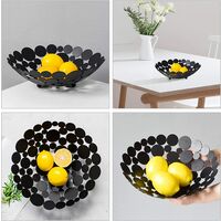 Bianca Lrocaoai Cestino Portafrutta in Metallo Centrotavola Creativo Centrotavola Portafrutta Decorativo Portafrutta da Appoggio 