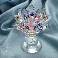 Portacandele in vetro a forma di fiore di loto per candelabro XuHang per il soggiorno decorazioni per la tavola di Natale decorazioni per matrimoni 