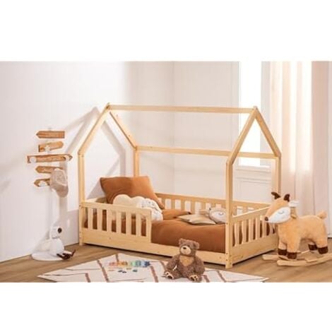 Lit cabane enfant 80 x 160 cm ATMOSPHERA + MATELAS