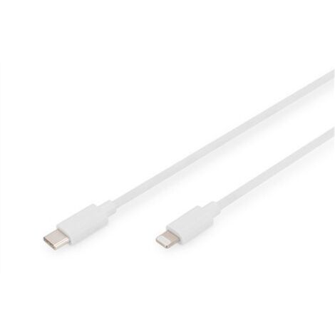 DIGITUS USB Kabel USB-C St. - Lightning St., MFI 2M weiß (DB-600109-020-W) (1/2)
