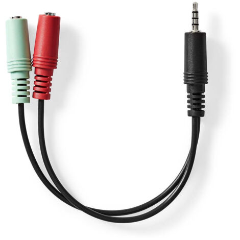 Nedis Stereo-Audiokabel / 3.5 mm Stecker / 2x 3.5 mm Buchse / Vernickelt / 0.20 m / Rund / Anthrazit / Box (1/5)