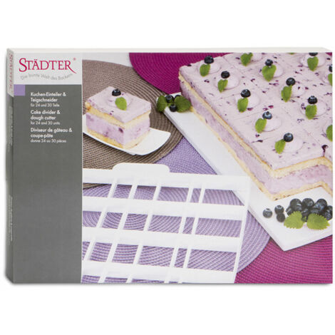 STÄDTER Kuchenteiler & Teigschneider 24/30 Stück 36x30cm