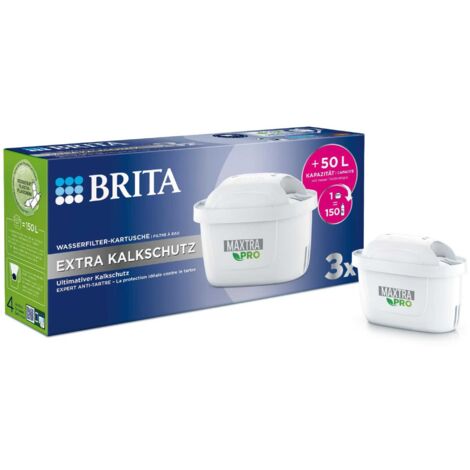 Brita Wasserfilterkartusche MAXTRA PRO EXTRA KALKSCHUTZ, 3er-Pack Wasserfilter
