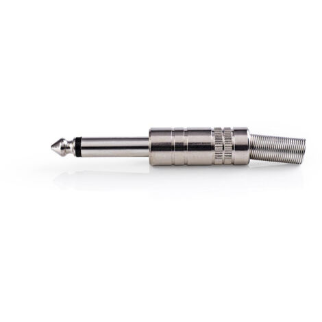 Nedis Audio-Anschluss / Gerade / Stecker / Vernickelt / Lot / Kabeleingangsdurchmesser: 6.8 mm / Metall / Metall / Plastikbeutel / 25 Stück (1/4)