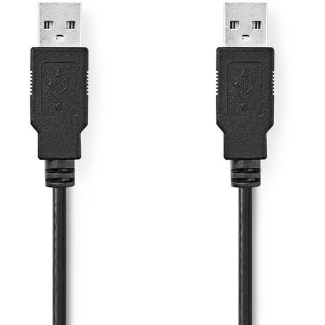 Nedis USB-KABEL A-STECKER/A-STECKER (CCGL60000BK20 2M SW) (1/3)