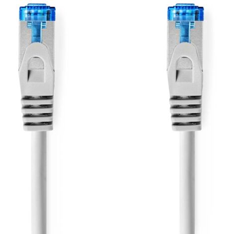Nedis CAT6a-Netzwerkkabel / S/FTP / RJ45 Stecker / RJ45 Stecker / 5.00 m / Snagless / Rund / LSZH / Weiss / Label (1/4)