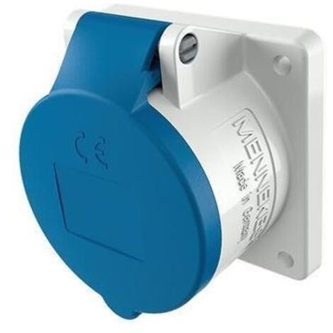 Mennekes 1668 Steckdose 16A 230V blau weiß (1/5)