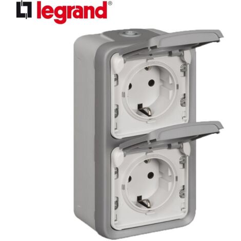 Legrand FR-SSTD 2-FACH VERT.AP GR.IP44 (PLEXO 55 IK07 069744) (1/4)