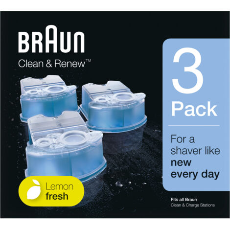 Braun Clean&Renew CCR3, Reinigungskartuschen für Elektrorasierer