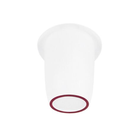 Rührtopf mit zweigeteiltem Deckel – Spritzschutz und Gummiring für festen Stand – 17x15,8cm – Weiß/Rot – 0,199kg – Westmark (1/2)