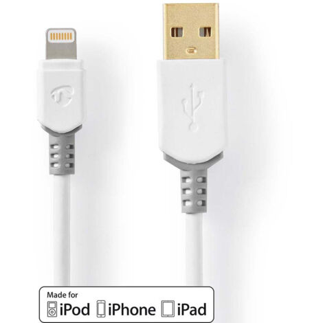 Nedis USB-DATENKAB.LIGHTNING - USB A (CCBW39300WT10 1M WS) (1/4)