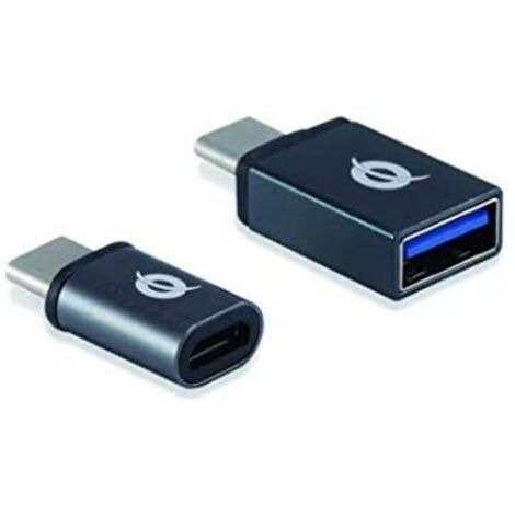 CONCEPTRONIC Adapter USB-C--A/Micro-B  2Stk 480Mbs   OTG gr (DONN04G) (1/5)