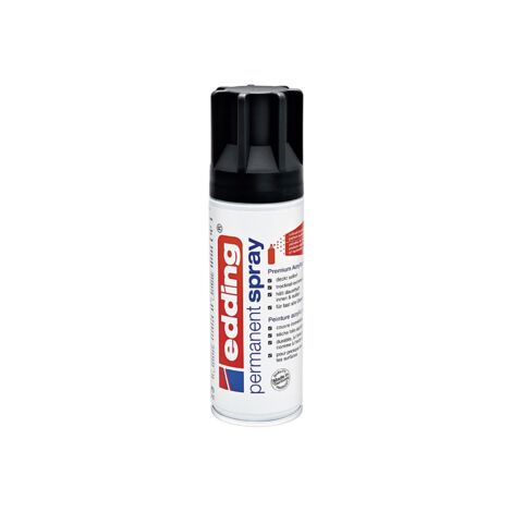 Edding 4-5200901 Edding Spray 5200 Farbe: tiefschwarz seidenmatt RAL 9005  200 ml (1/2)