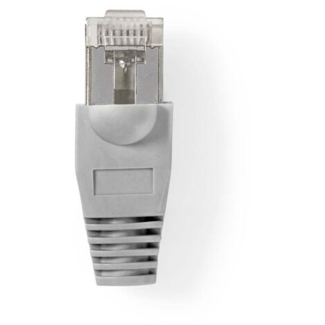 Nedis RJ45-Stecker / Stecker / Solid FTP CAT5e / Gerade / Vernickelt / 10 Stück / Polycarbonate / Grau / Transparent / Box (1/3)