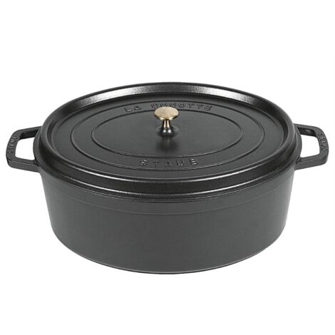 Bräter Cocotte für alle Herdarten 12 L Ø41cm schwarz (1/4)