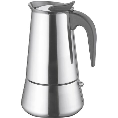 Espressokocher 10 Tassen Edelstahl