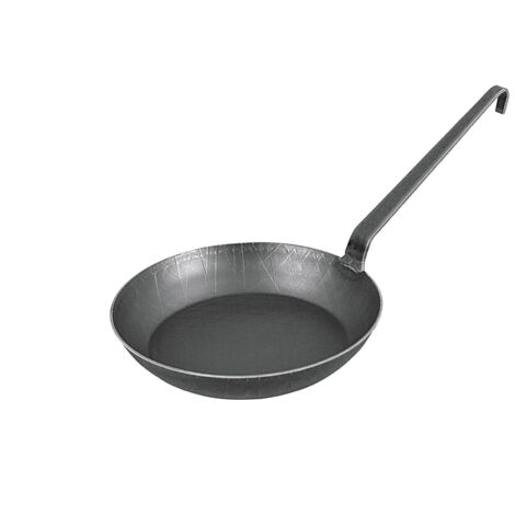 TURK Bratpfanne schmiedeeisern mit Hakenstiel Ø24cm schwarz (1/2)