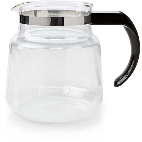 Nedis Glaskaffeekanne / Kompatibel mit: Moccamaster K / KB/ 1 0PL / Excellent 10S / 1.2 l / Schwarz (1/5)