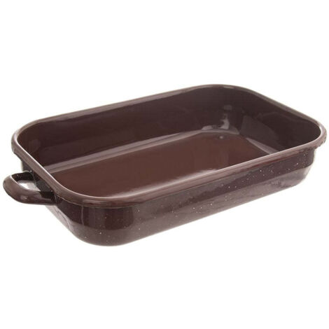 Vierkantpfanne 26x18,5x6cm emailliert schwarz (1/5)