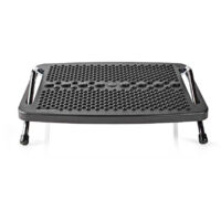 Nedis Feetrest / Verstellbarer Winkel / Schwarz / Kunststoff / Metall