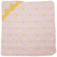 FUSSENEGGER Babydecke mit Kapuze Kronen
