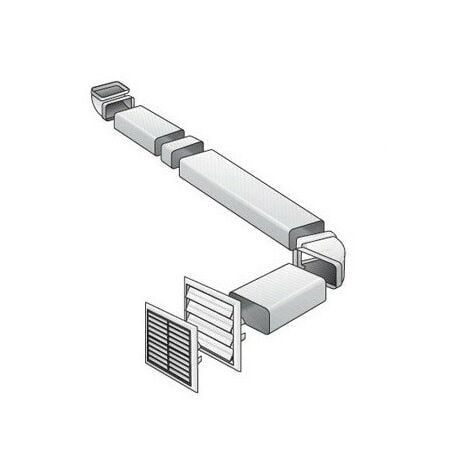 Giunto orizzontale in ABS per sistema di aerazione-La Ventilazione  Diametro: 150 Ø Interno