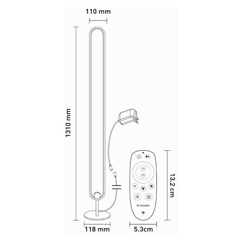 Lampada Da Soffitto LED Flower 62W CCT Con Telecomando • Iluminashop Italia