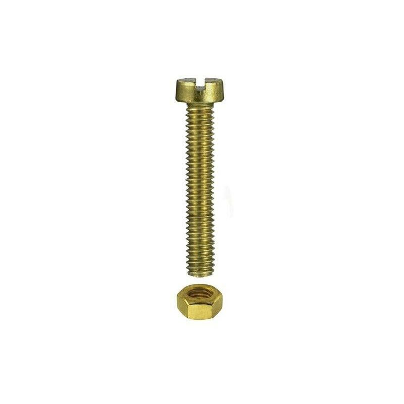 Viti A Pollice In Ottone A Spalla Svasata – 10 Pezzi, 1/4-20 X 3/4, Dia 9/16, USA