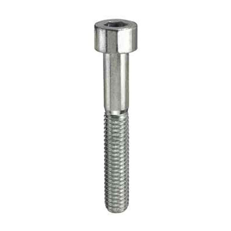 5 Viti Per Serratura M8 X 60 Mm - DIN 603 Filettatura Completa In Acciaio Inox A2