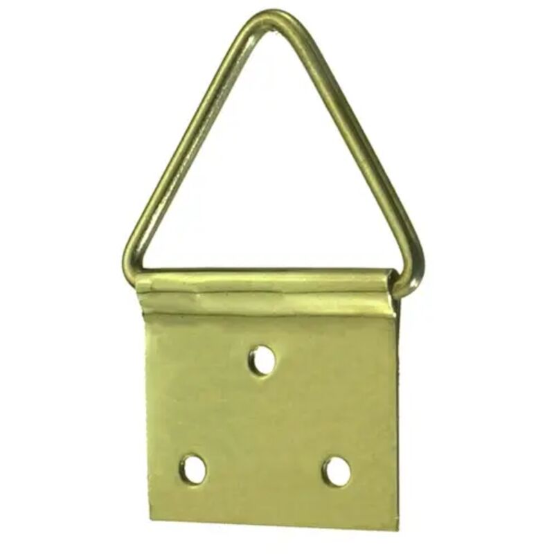 Attaccaglie Snodate Per Quadri RS01922 - 20 Pezzi Con Chiodini, Ferro Ottonato, 12x24mm - Foto 7