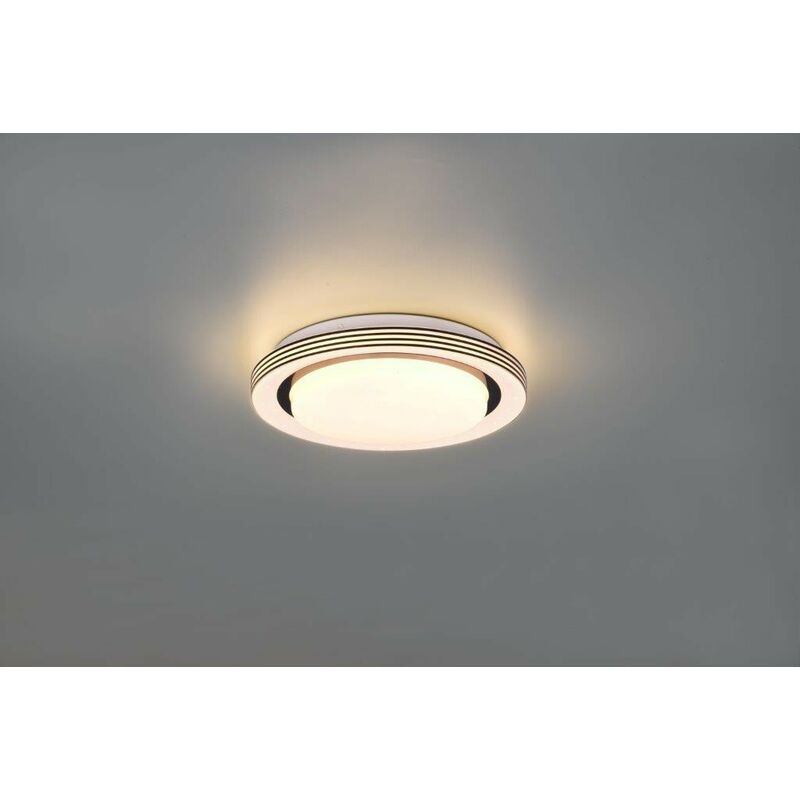 ATRIA PLAFONIERA LED BORDO NERO CON TELECOMANDO MULTIFUNZIONE CON DIFFUSORE  EFFETTO CIELO STELLATO D.27CM