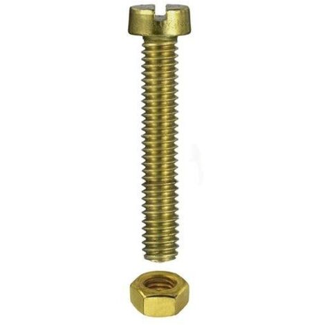 Viti Macchina Testa Fillister In Ottone – 8/32 X 1/4 – 18 Pezzi