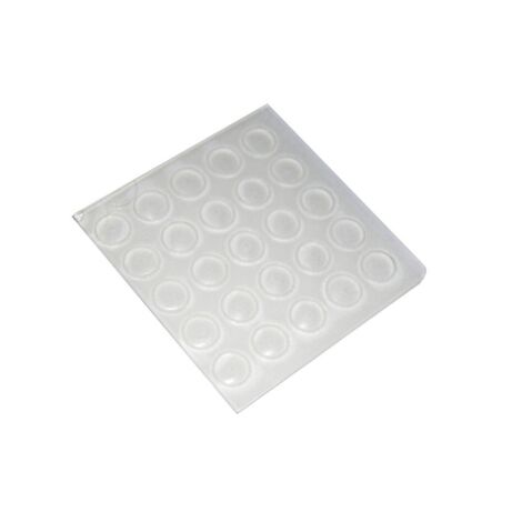 PARACOLPI ADESIVI TONDI TRASPARENTI Ø 7 MM. - SPESSORE 1,5 MM. - 25 PZ. (1/2)