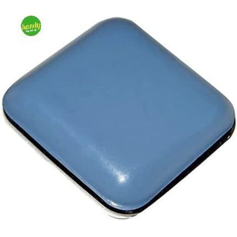 MASIDEF - 8 PEZZI - SCIVOLI PTFE ADESIVIQUADRATI 24X24MM - COLORE GRIGIO (1/2)
