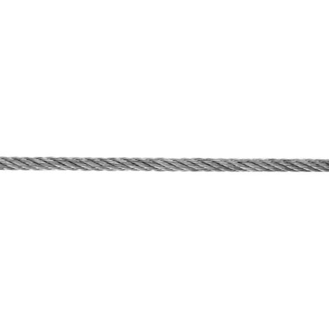 FUNE IN FERRRO ZINCATO Ø 3 MM. CON NUCLEO IN FIBRA TESSILE 150 MT. (1/3)