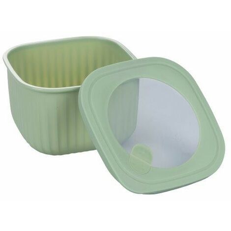 ZICOTO Set Da 2 Contenitori In Metallo Per Patate, Cipolle E Aglio - Porta Verdura Per Cucina, Design Salvaspazio, In Acciaio - 2