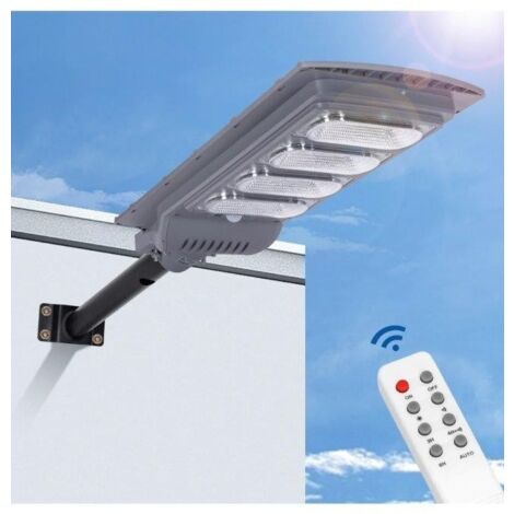 Lampione Stradale Solare 200W Faro Led Con Staffa NERA - Foto 8