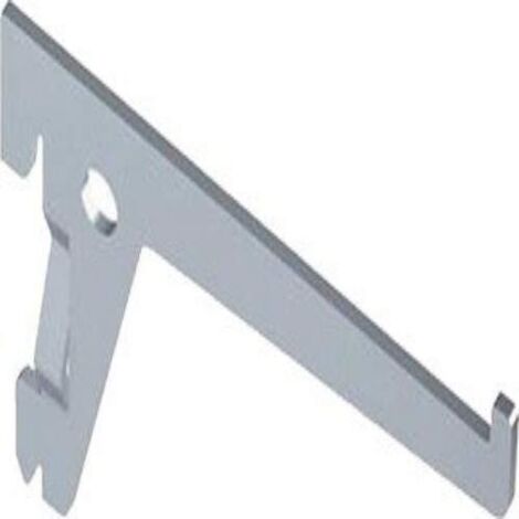 REGGIMENSOLA A 2 GANCI - 35 CM. - ALLUMINIO BIANCO