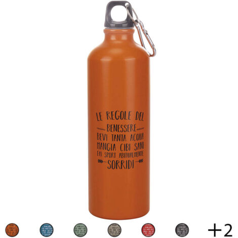 Borraccia Sportiva Personalizzata Con Nome LETIZIA – Plastica, 400ml, Altezza 19 Cm