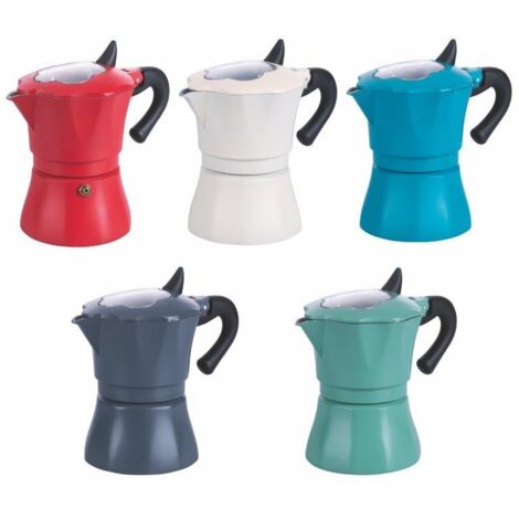 ALLEGRA CAFFETTIERA 6 TAZZE 5 COLORI ASSORTITI