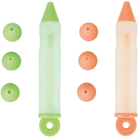SIRINGA PER DECORARE IN SILICONE 2 COLORI ASSORTITI (1/5)