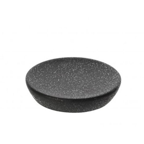 Porta sapone da appoggio Feridras serie ibiza Ø12cm nero