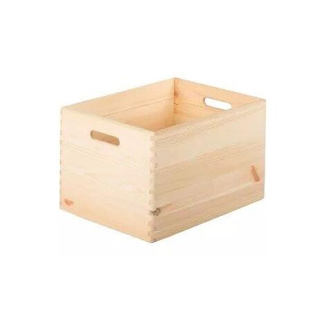 BOX SOVRAPPONIBILE IN LEGNO 40X30 H23 (1/2)
