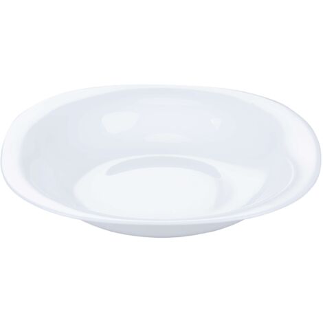 PIATTO FONDO OPALE BIANCO QUADR D23CM (1/2)
