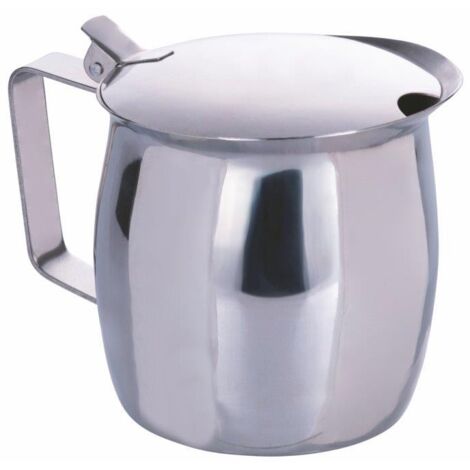 BRICCO IN ACCIAIO INOX 18/10 6TZ 650ML CON COPERCHIO (1/4)