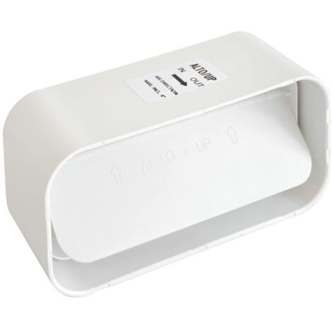 La Ventilazione CVL157B Giunto in ABS con Valvola a Farfalla Antiritorno, 150x70 mm