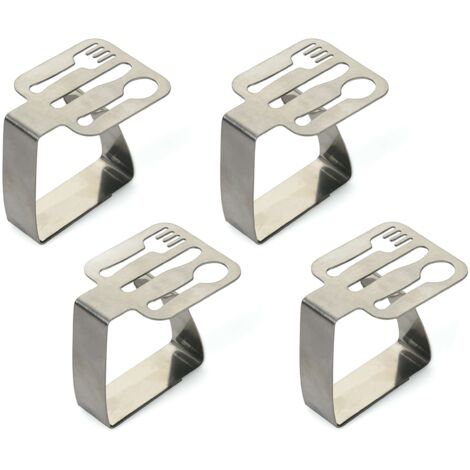 SET 4 FERMATOVAGLIA IN ACCIAIO (1/4)